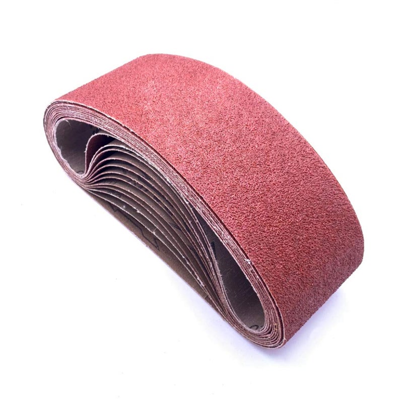 SHUTTLE GENIUS 3-Inch x 21-Inch Belt Sander Paper 40 Grit Aluminum Oxide Sanding Belt 12 Pack (3x21in  40 Grit) - Image 1